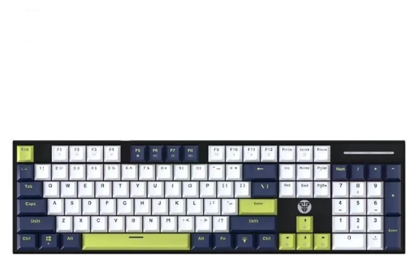 Fantech Mori MK878S Mechanical Keyboard White Blue Rosie