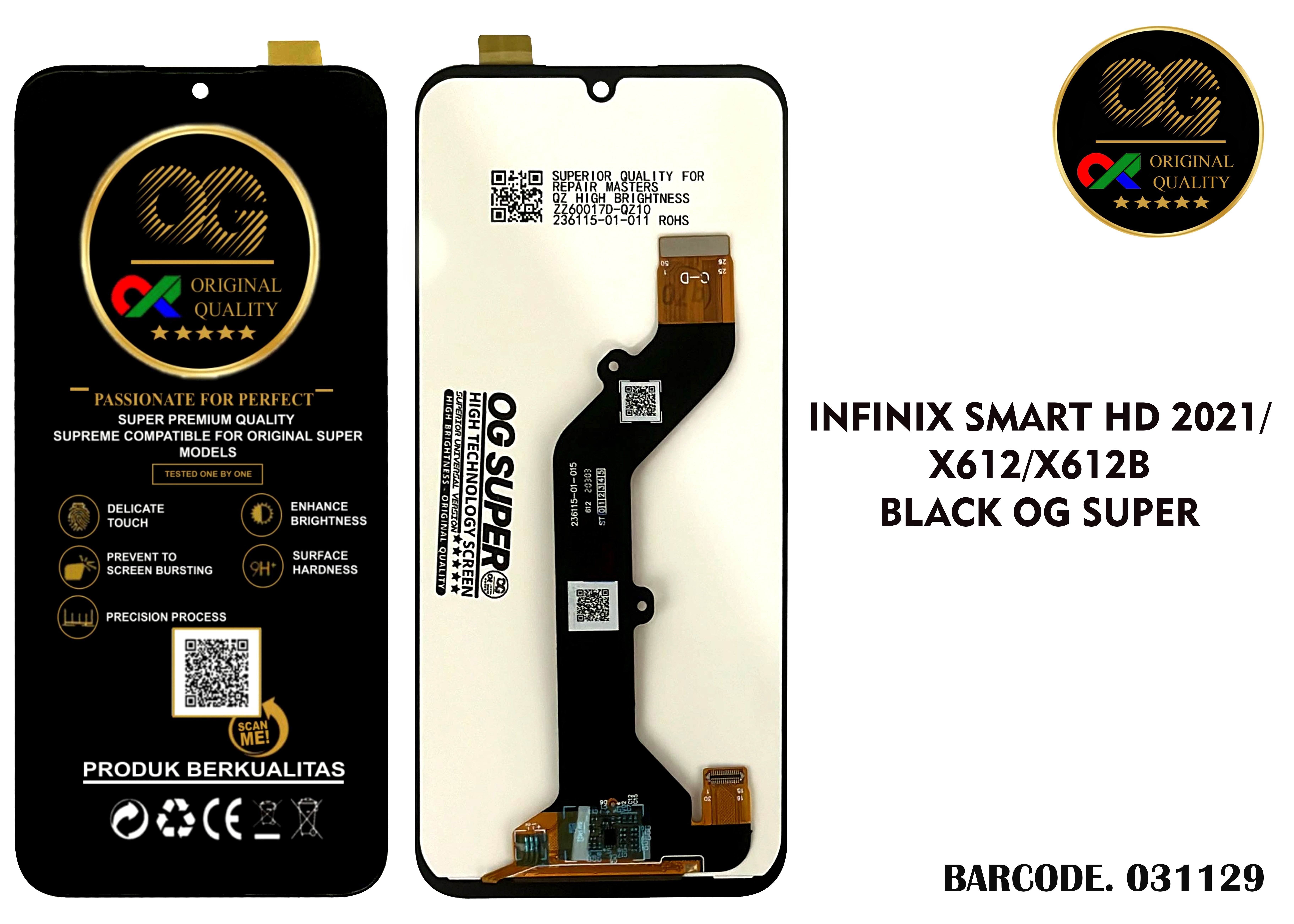 LCD Infinix Smart Hd 2021 X612 OG Super