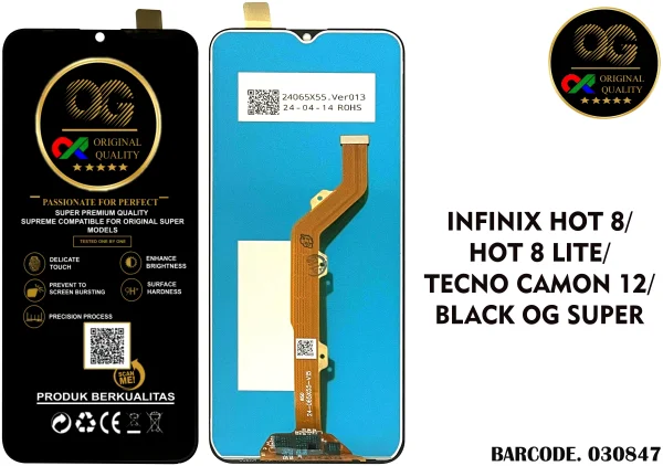 LCD Infinix Hot 8 / Hot 8 Lite X650 / Camon 12 / Spark 4 OG Super