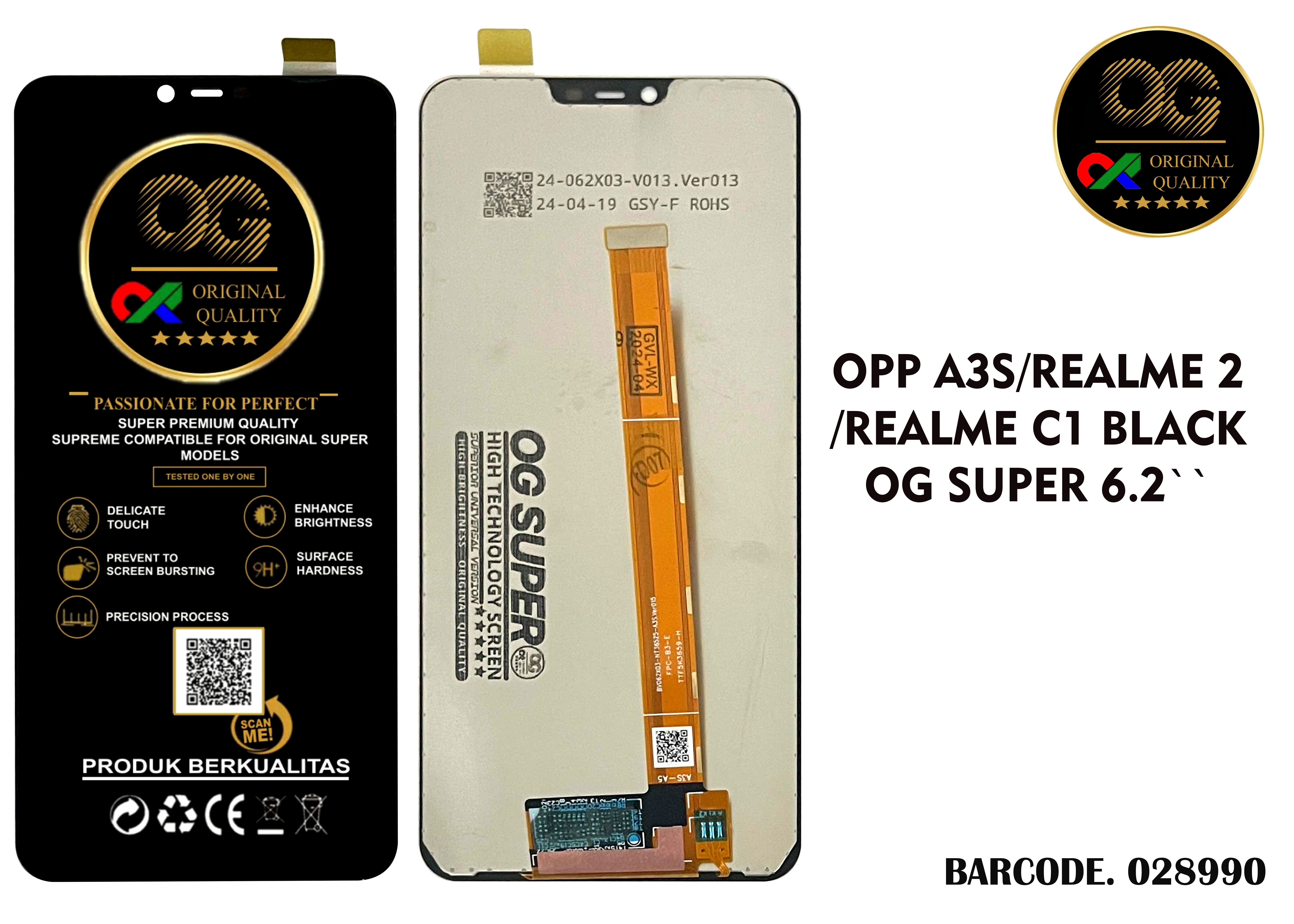 LCD Oppo A3S / Oppo A5 / Realme 2 / Realme C1 OG Super