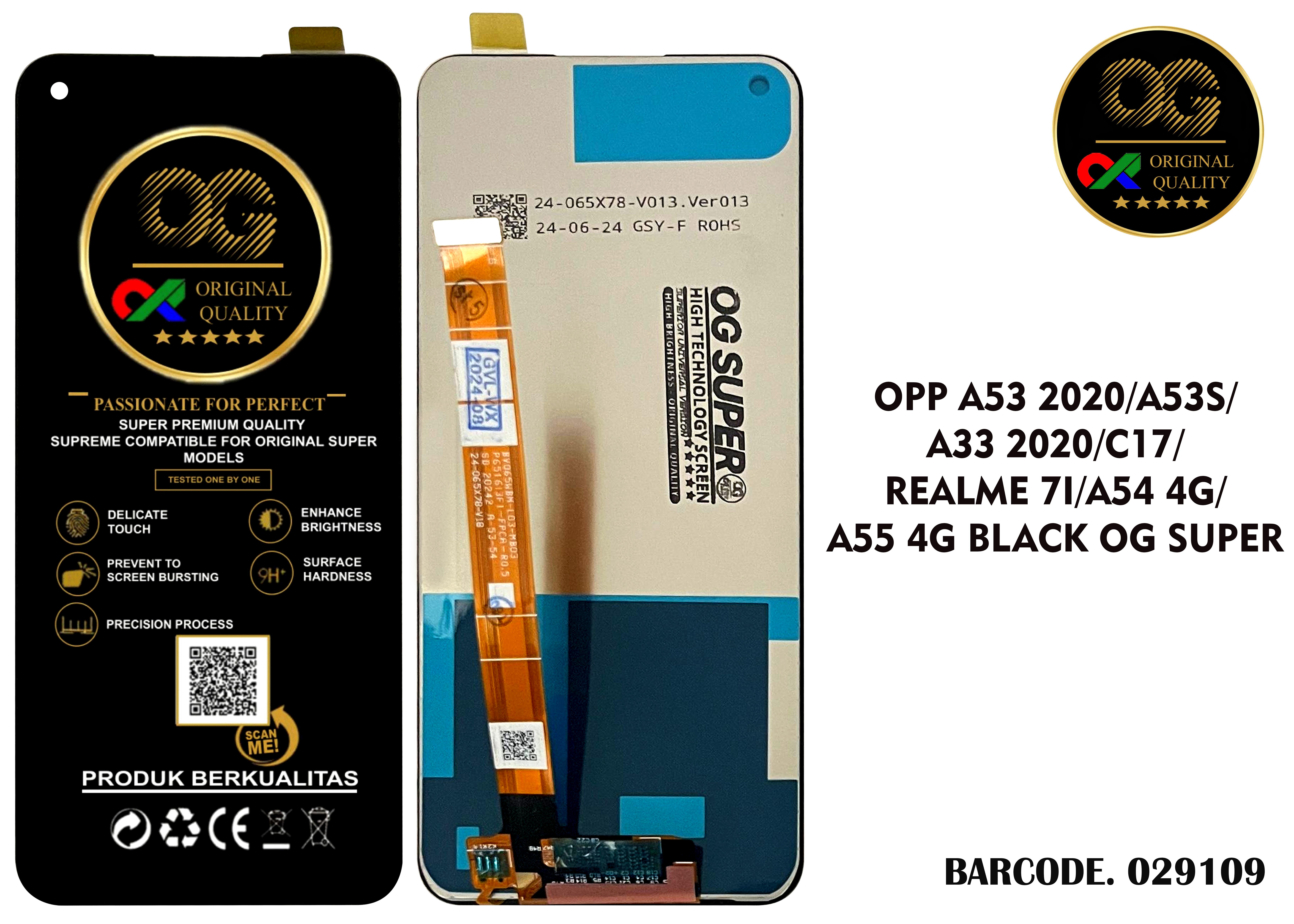 LCD Oppo A32 / A53 / A53S / A33 2020 / Realme 7I / Realme C17 OG Super