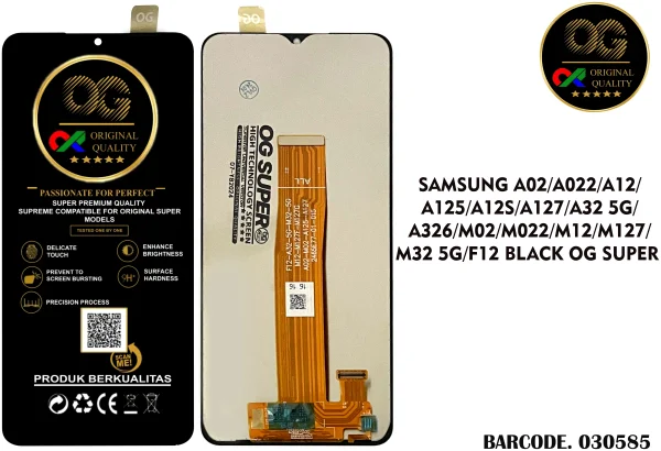 LCD Samsung A02 / Samsung A12 / Samsung M02 / Samsung M12 / A32 5G / M32 5G OG Super