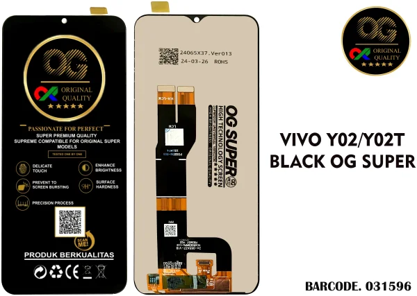 LCD Vivo Y02 Y02A Y02T OG Super
