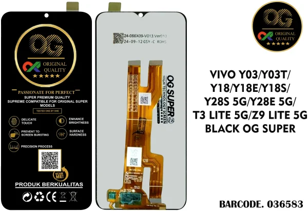 LCD Vivo Y03 / Y03T / Y18 / Y18E / Y18S / Y28S / Y28E / T3 Lite 5G OG Super