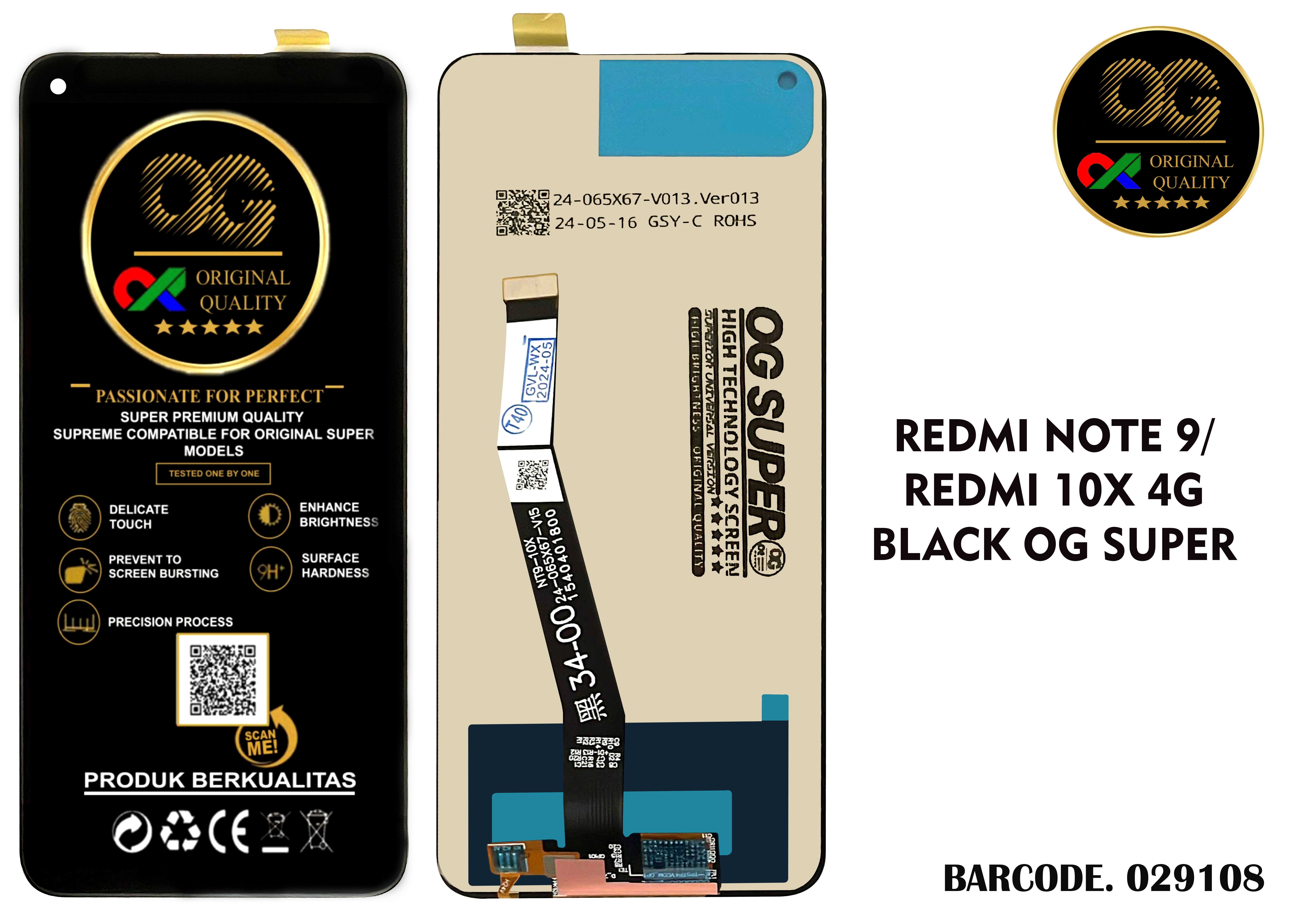 LCD Xiaomi Redmi Note 9 / Redmi 10X 4G OG Super