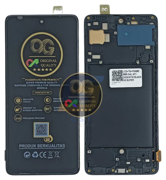 LCD Samsung A71 / A715 / A71 2020 ( + Frame ) OG Super