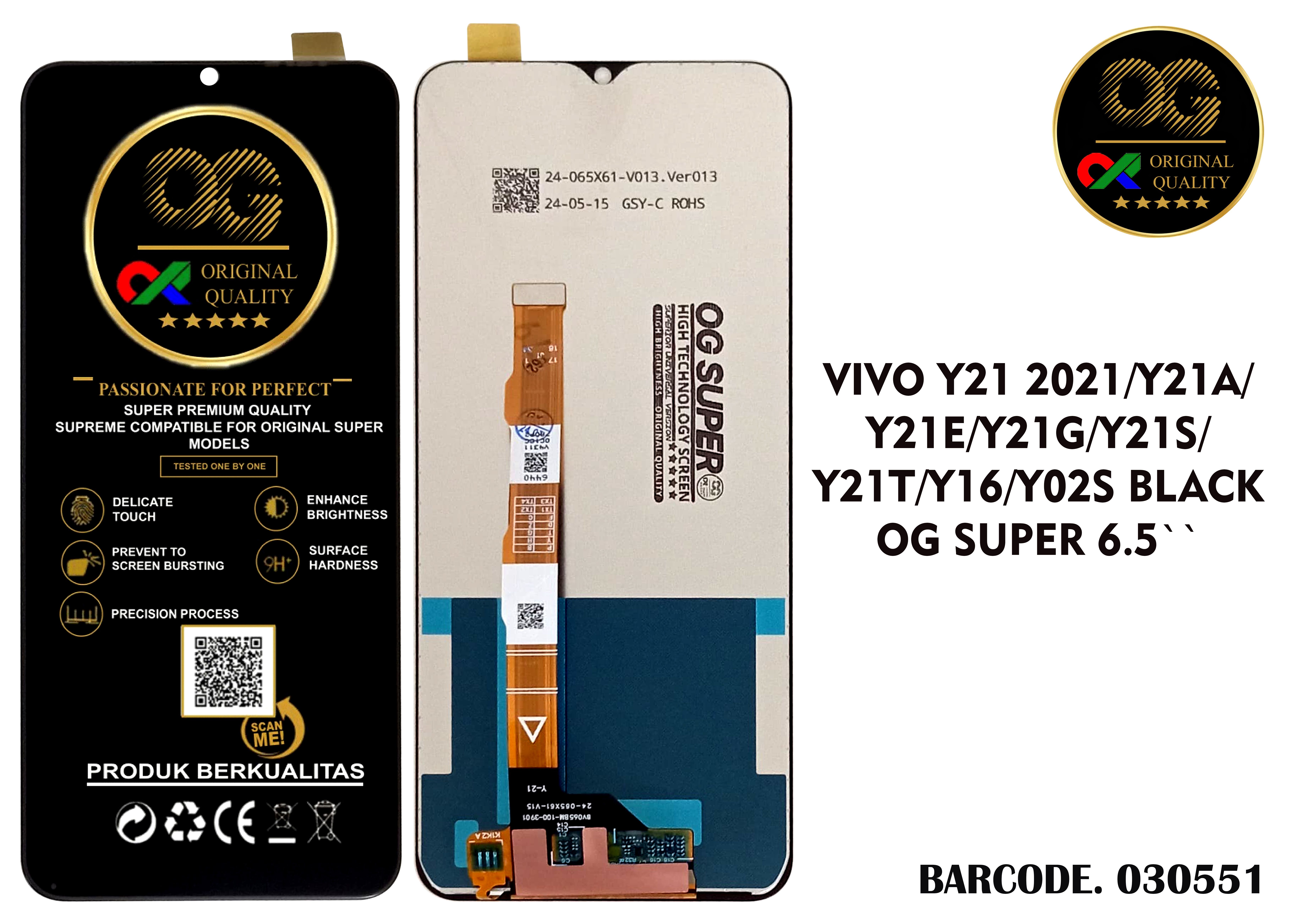 LCD Vivo Y21S / Y21 / Y21A / Y16 / Y02S OG Super