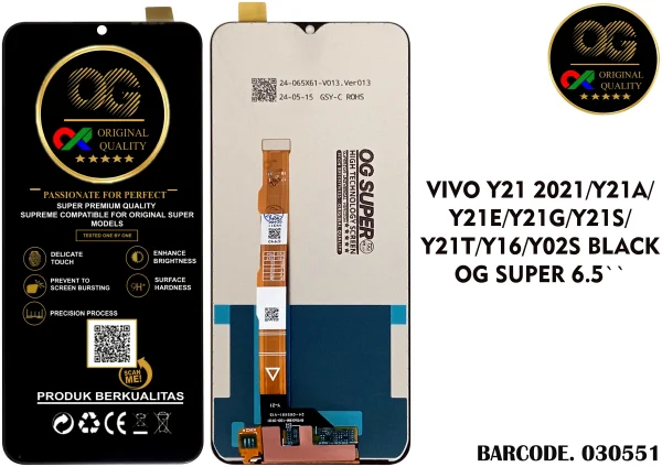LCD Vivo Y21S / Y21 / Y21A / Y16 / Y02S OG Super
