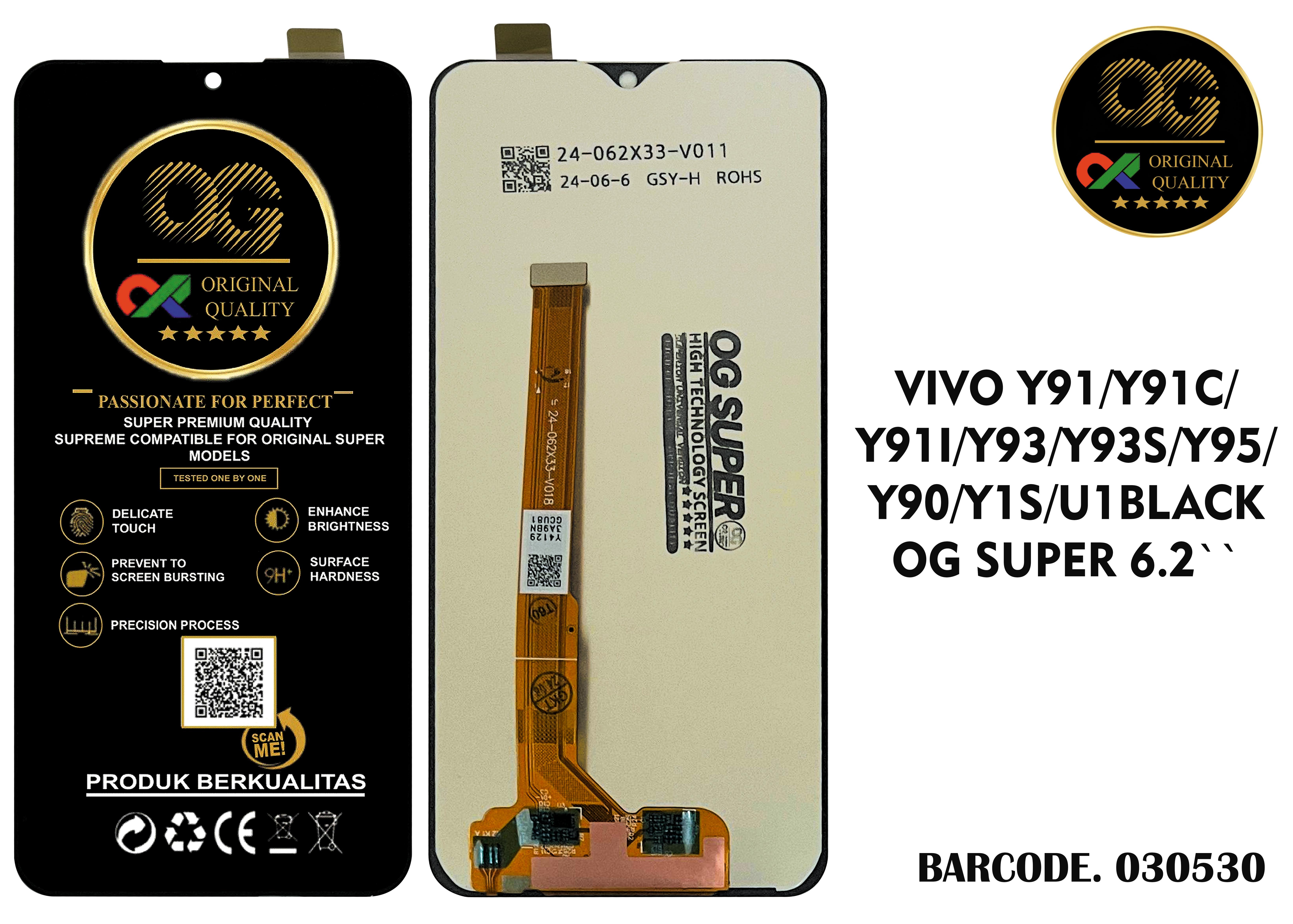 LCD Vivo Y91 / Y90 / Y91C / Y91S / Y93 / Y95 / Y1S / U1 OG Super