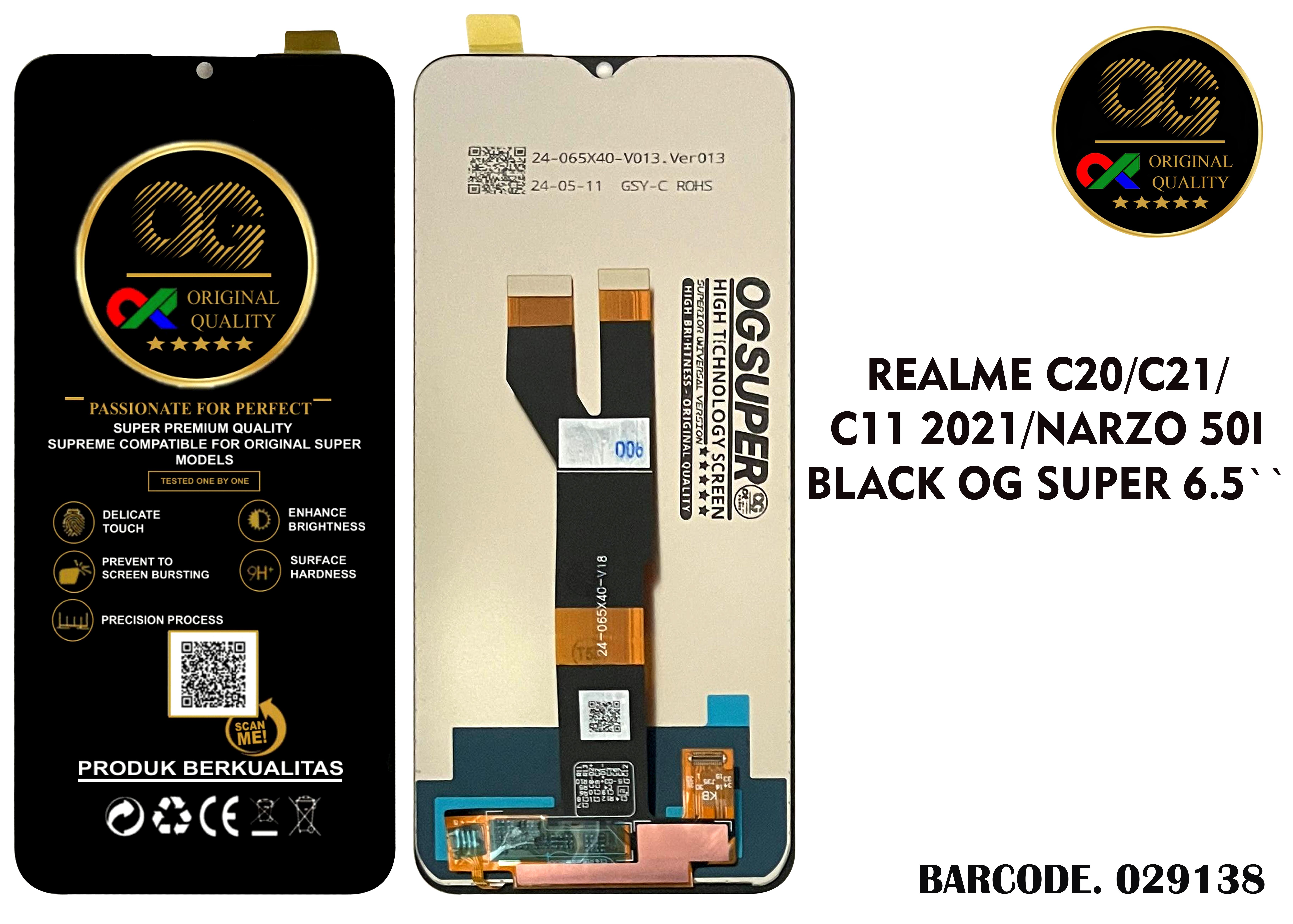 LCD Realme C20 / C21 / C11 2021 / Narzo 50I OG Super