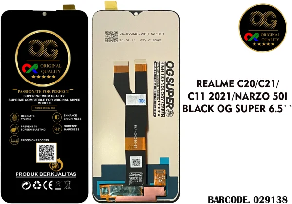 LCD Realme C20 / C21 / C11 2021 / Narzo 50I OG Super