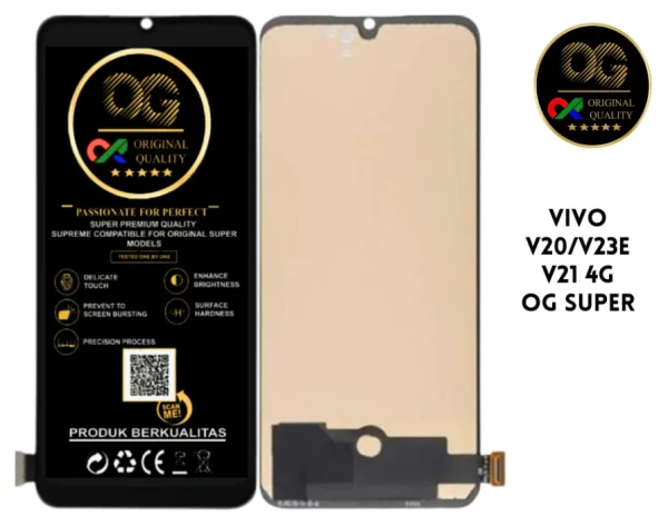LCD Vivo V20 / V20 2021 / V21 4G / V23E / Y75 4G OG Super OLED ( Fp )