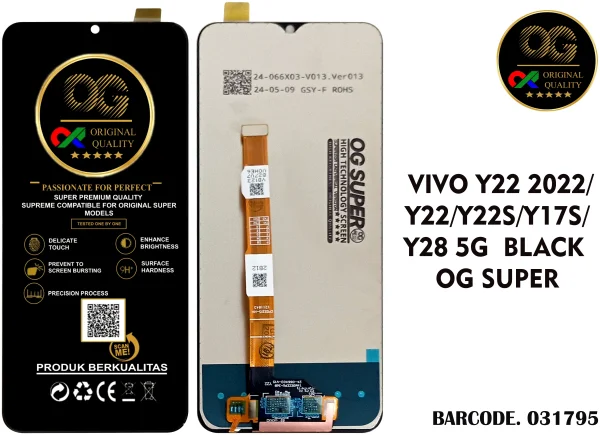 LCD Vivo Y22 / Y22S 2022 / Y16 2022 / Y17S OG Super