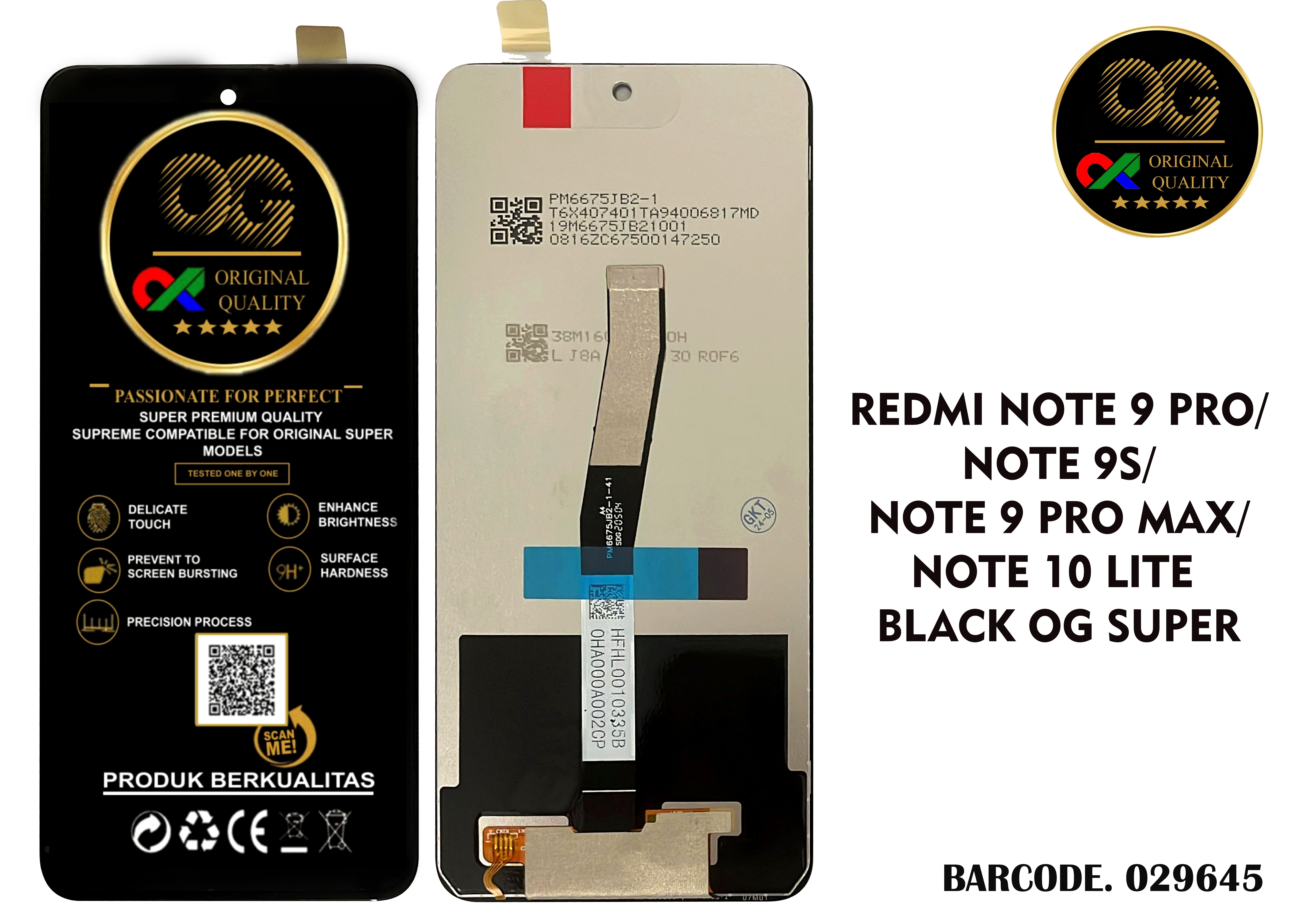 LCD Xiaomi Redmi Note 9 Pro / Note 9S / Note 10 Lite / Poco M2 Pro OG Super