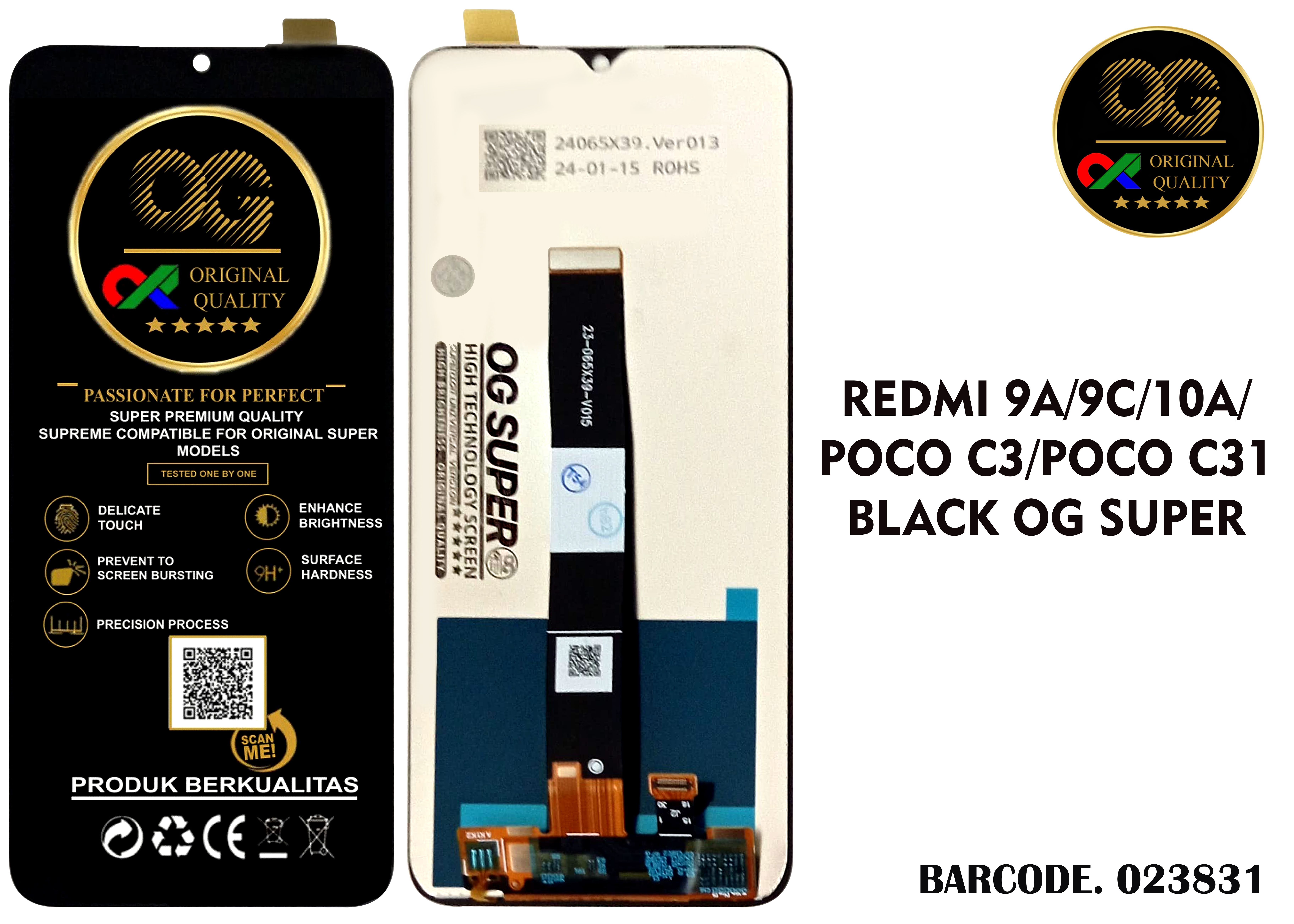 LCD Xiaomi Redmi 9A 9C 9I 10A Poco C3 Poco C31 OG Super